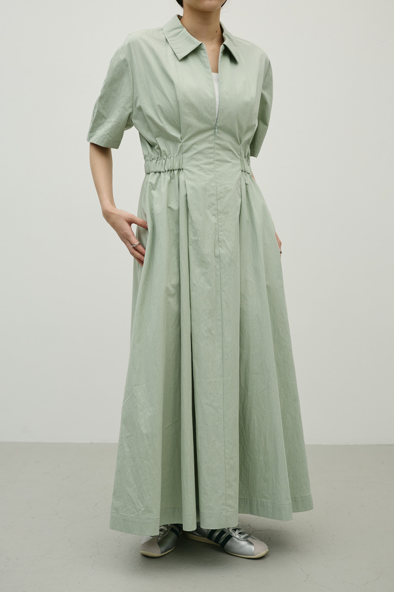 ウエストギャザーシャツワンピース 詳細画像 MINT 3