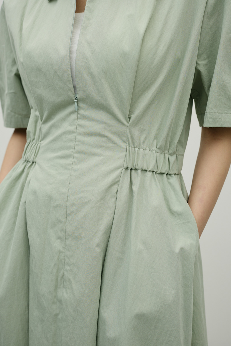 ウエストギャザーシャツワンピース 詳細画像 MINT 8