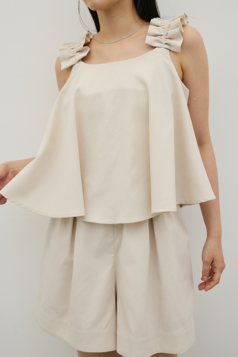 フリルショルダーショートオールインワン 詳細画像 IVOY 5