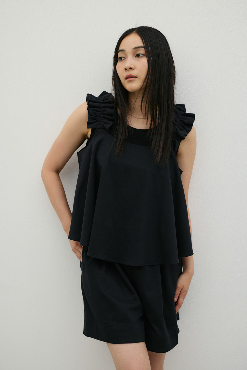 フリルショルダーショートオールインワン 詳細画像 D/NVY 3