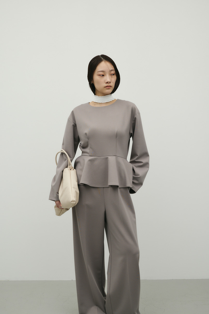 ペプラムフリルオールインワン 詳細画像 GRY 3