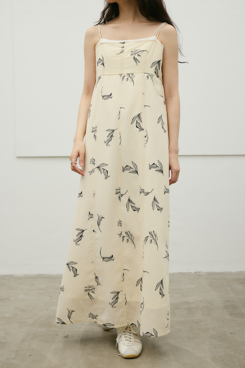 リネンミックスレイヤードキャミワンピース 詳細画像 柄WHT 4