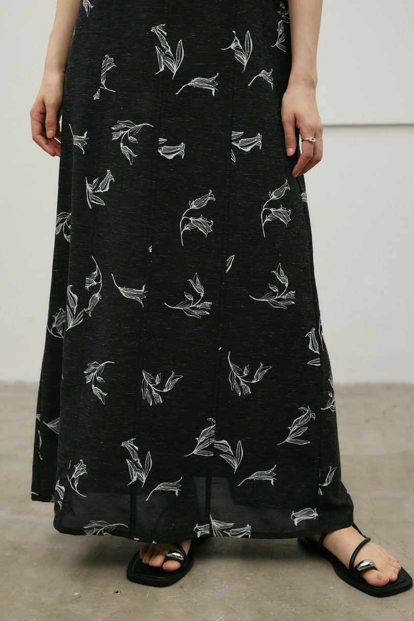 リネンミックスレイヤードキャミワンピース 詳細画像 柄BLK 11