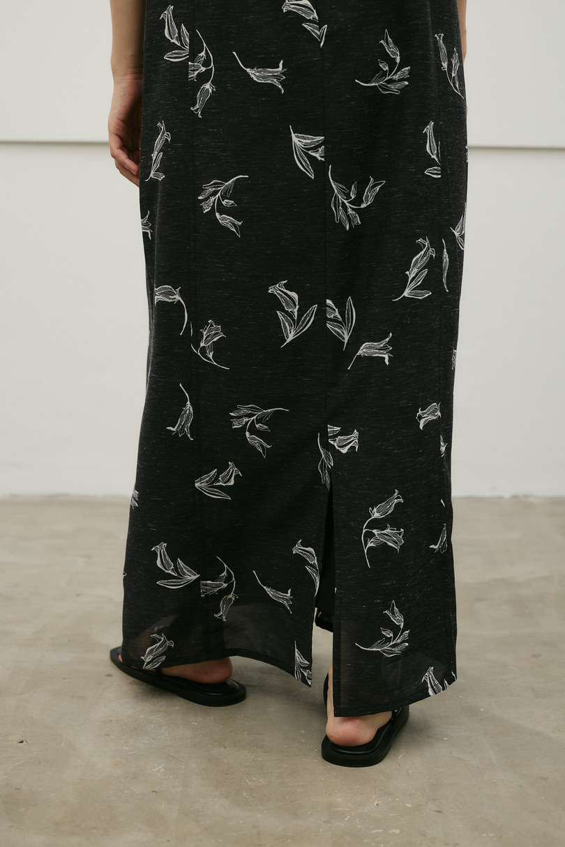 リネンミックスレイヤードキャミワンピース 詳細画像 柄BLK 14