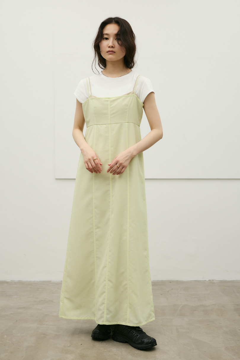 リネンミックスレイヤードキャミワンピース