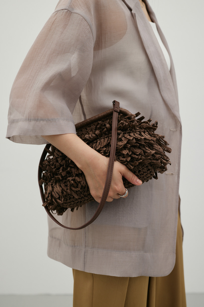 フリンジクラッチバッグ