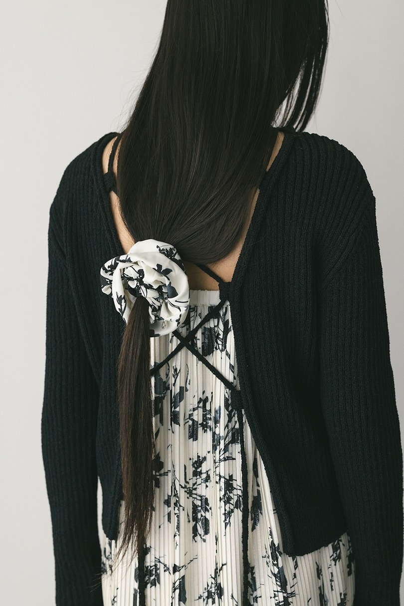 フラワープリントシュシュ