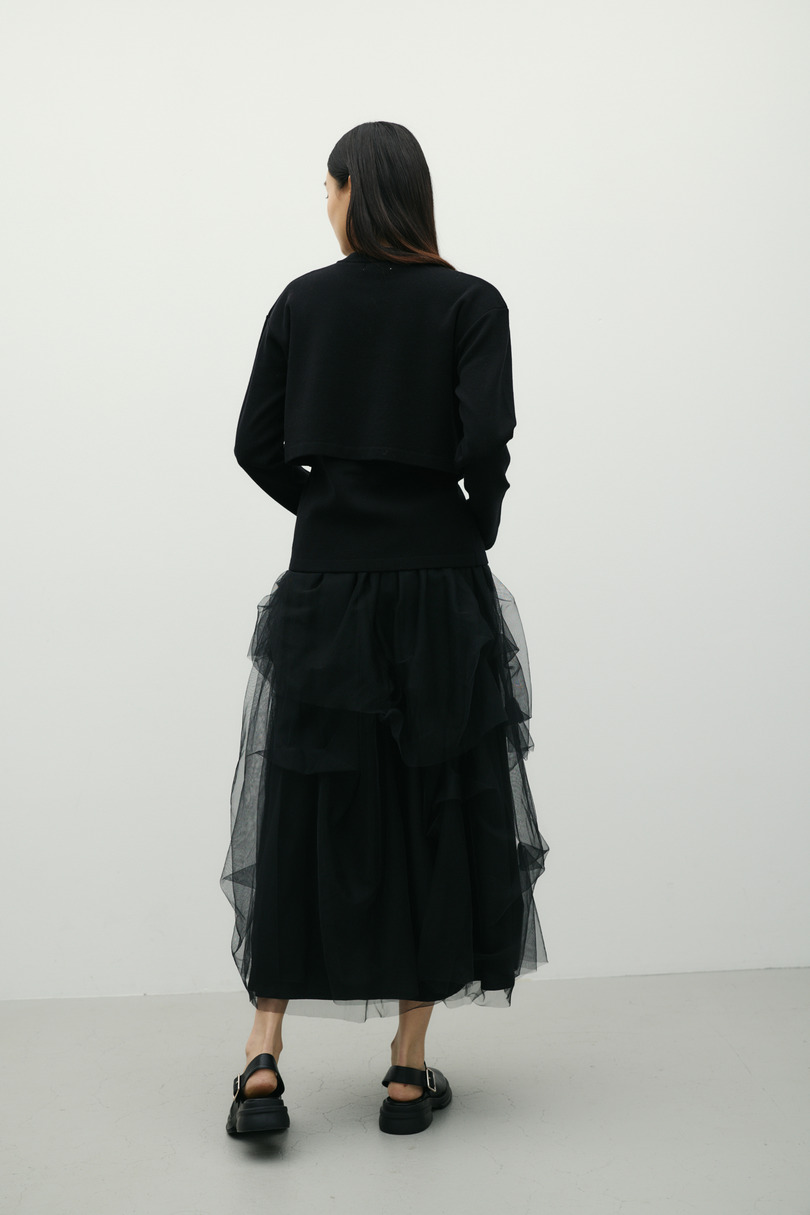 レイヤードニットカーデ 詳細画像 BLK 6