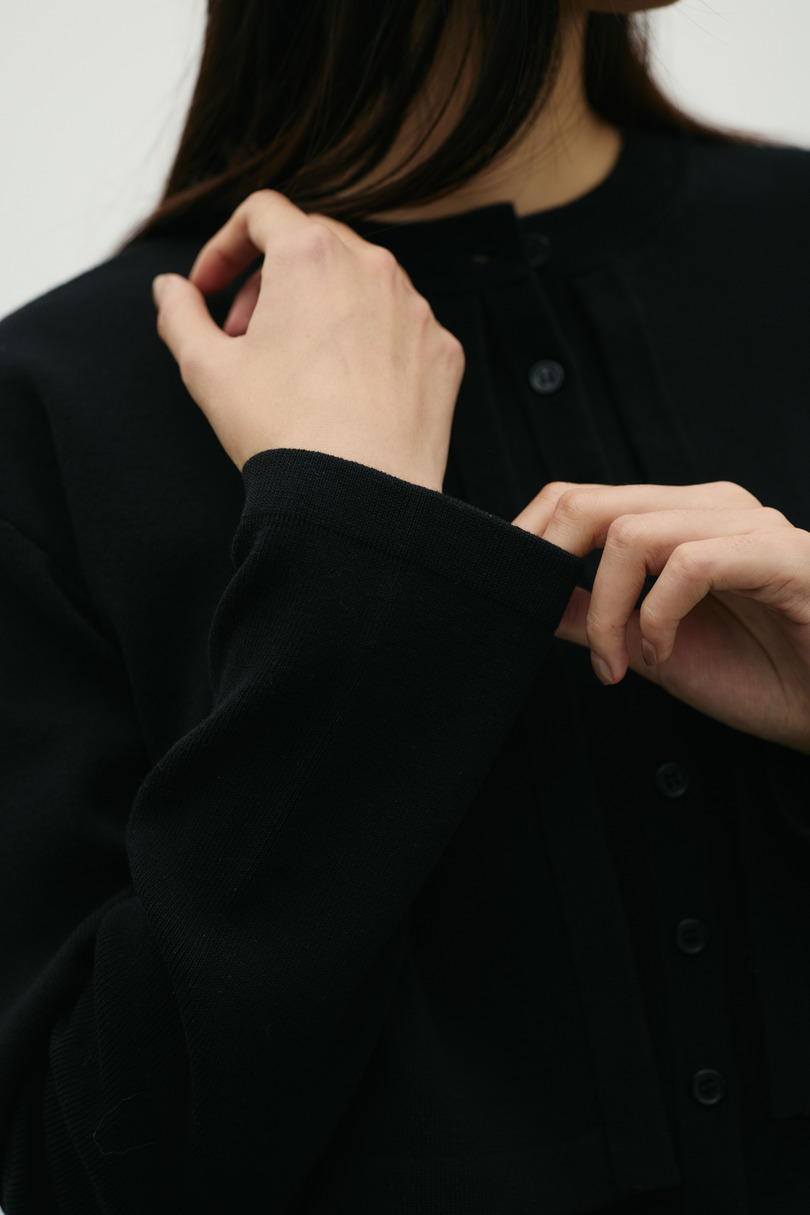 レイヤードニットカーデ 詳細画像 BLK 9