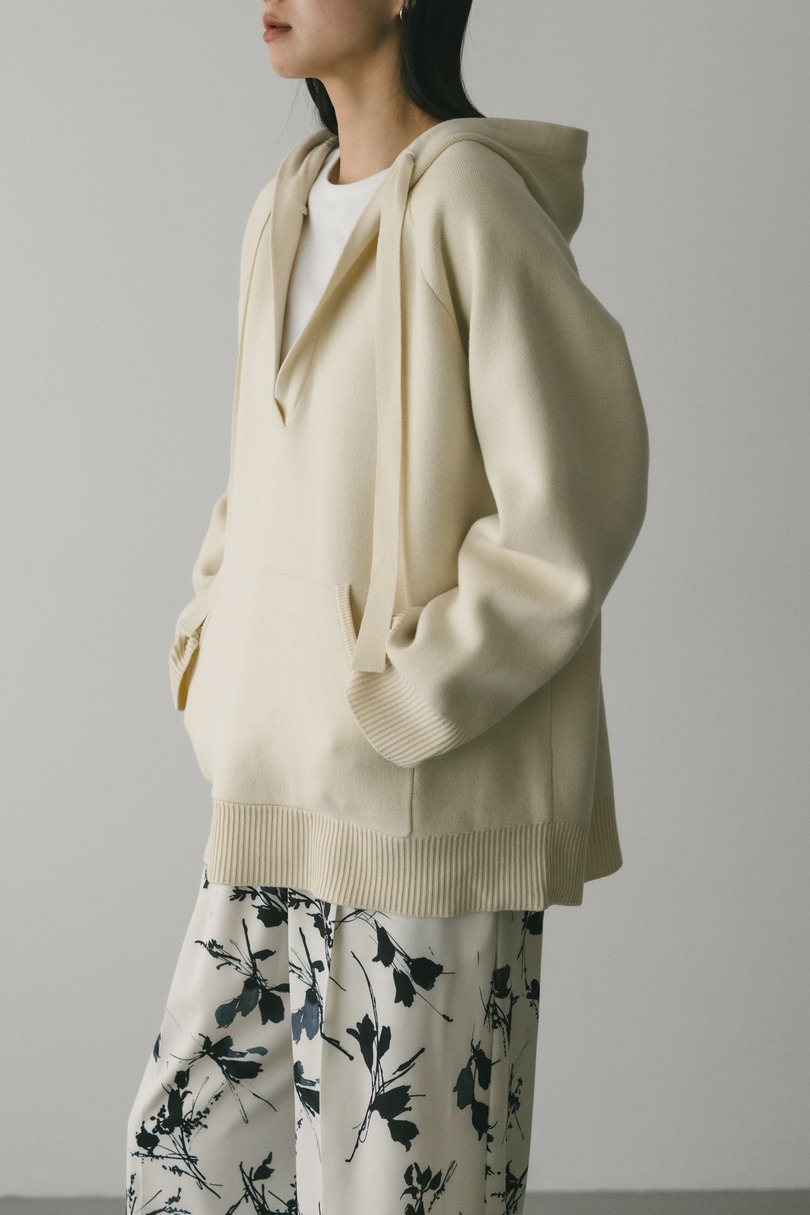 ルーズニットフーディー