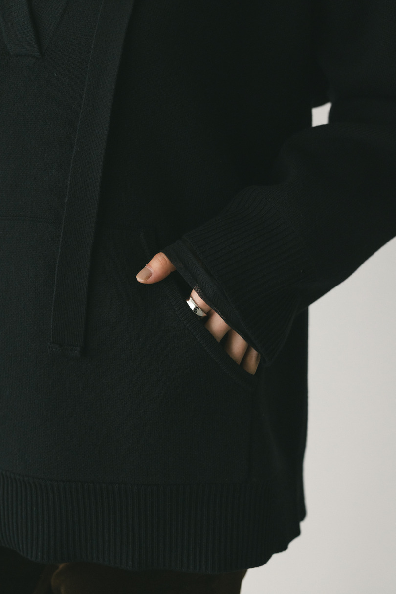 ルーズニットフーディー 詳細画像 BLK 12