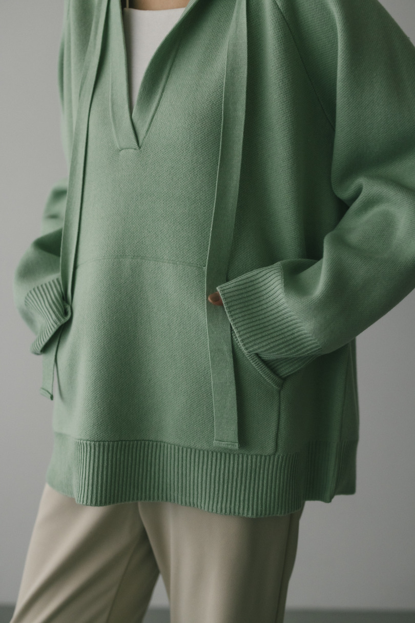 ルーズニットフーディー 詳細画像 GRN 4