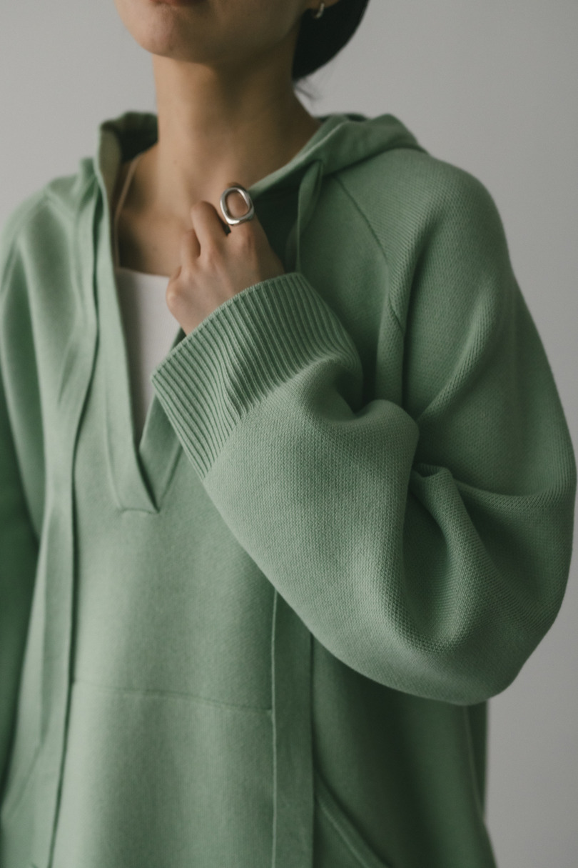 ルーズニットフーディー 詳細画像 GRN 5