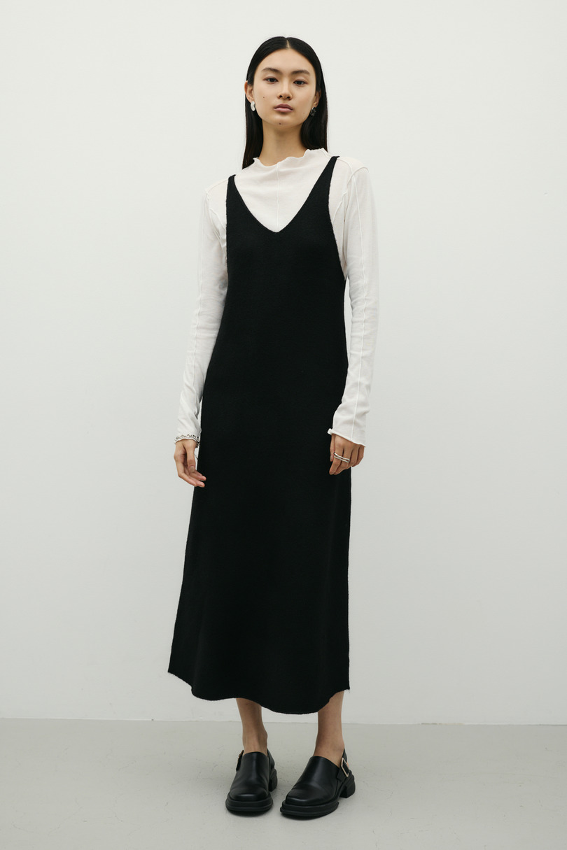 2WAYニットキャミワンピース 詳細画像 BLK 3