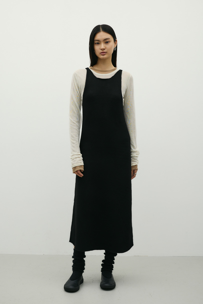 2WAYニットキャミワンピース 詳細画像 BLK 4