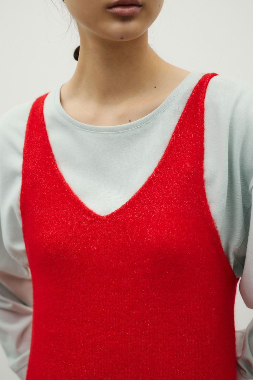 2WAYニットキャミワンピース 詳細画像 RED 5