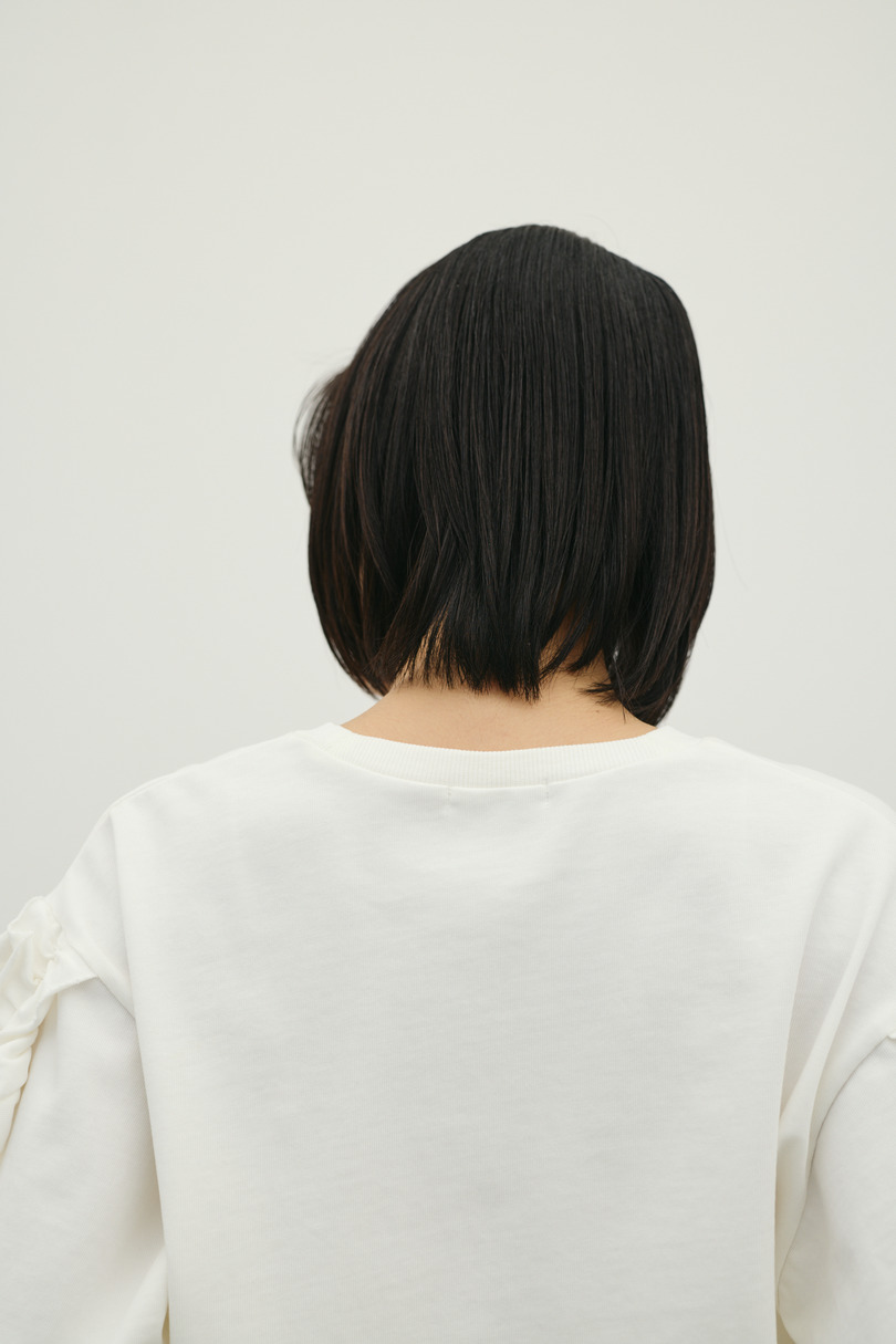 フリルスリーブカットトップ 詳細画像 WHT 13