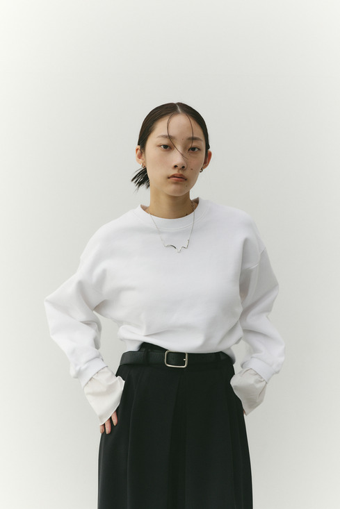 フリルカフスウェットトップ