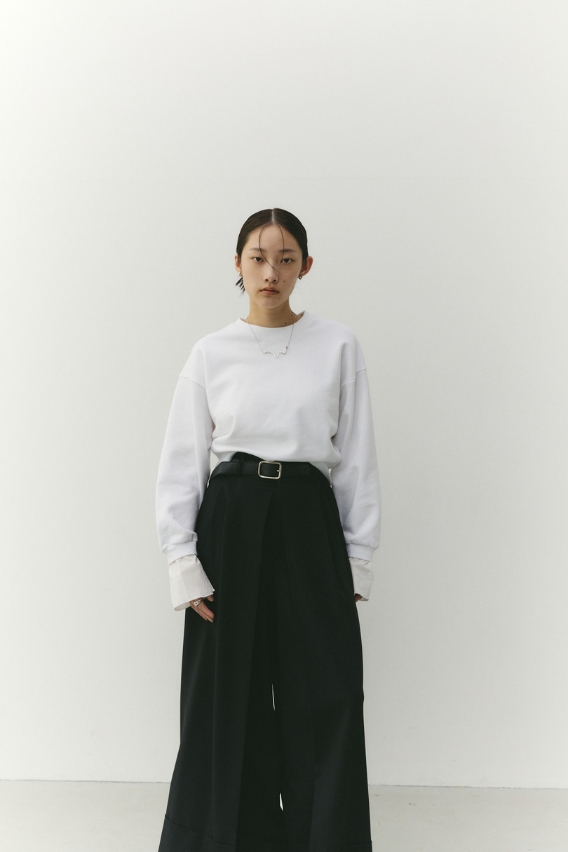 フリルカフスウェットトップ 詳細画像 WHT 3