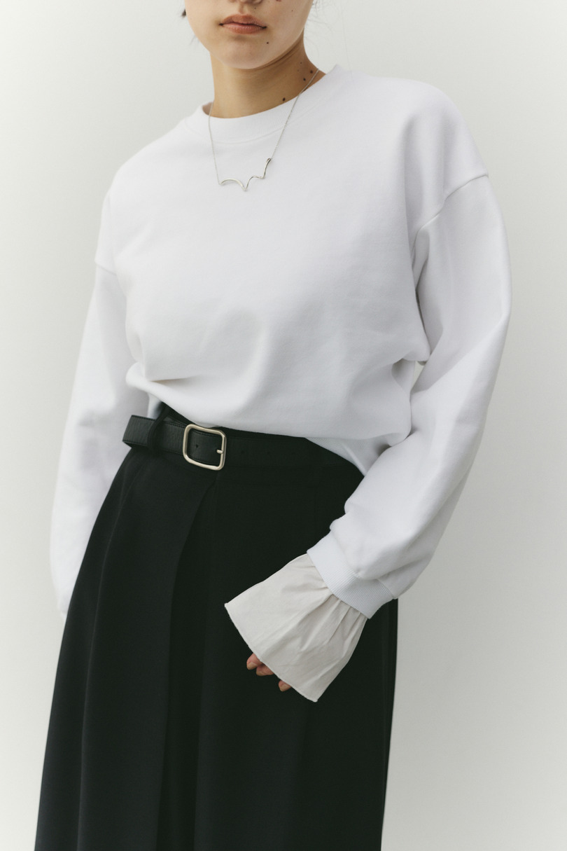フリルカフスウェットトップ 詳細画像 WHT 6