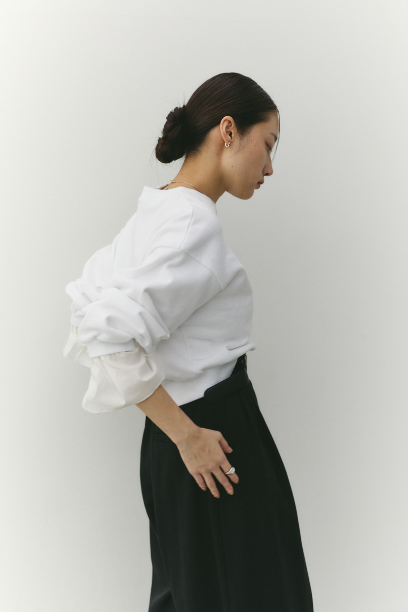 フリルカフスウェットトップ 詳細画像 WHT 8