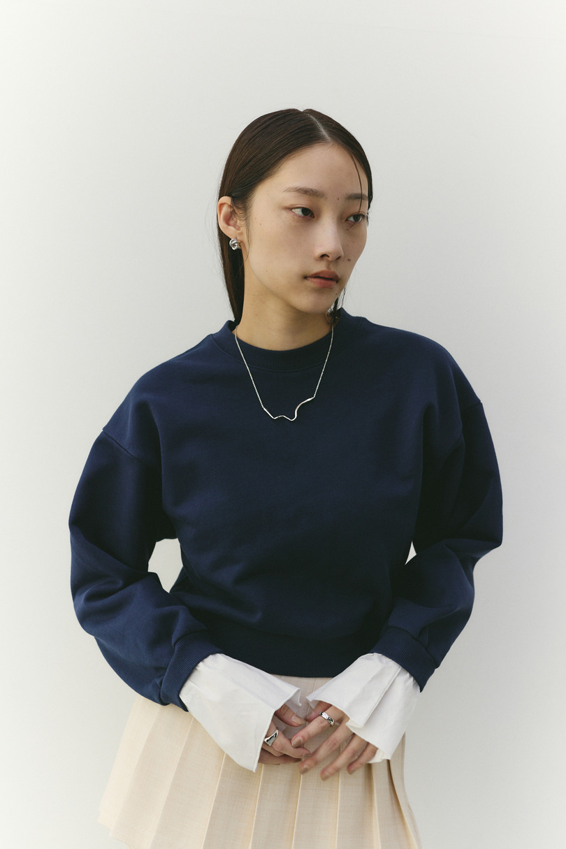 フリルカフスウェットトップ