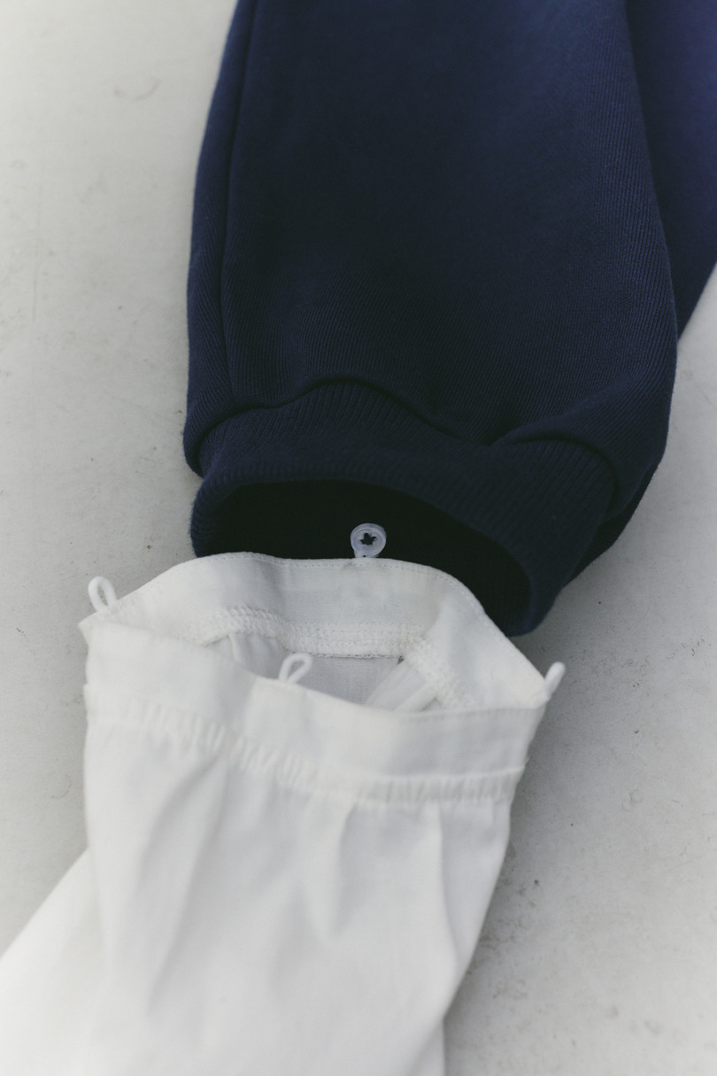 フリルカフスウェットトップ 詳細画像 NVY 9