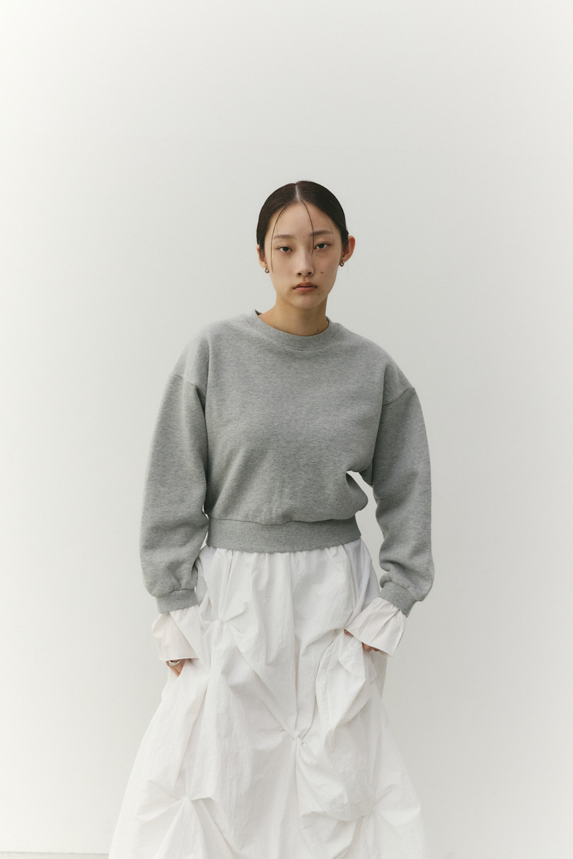 フリルカフスウェットトップ 詳細画像 GRY 2