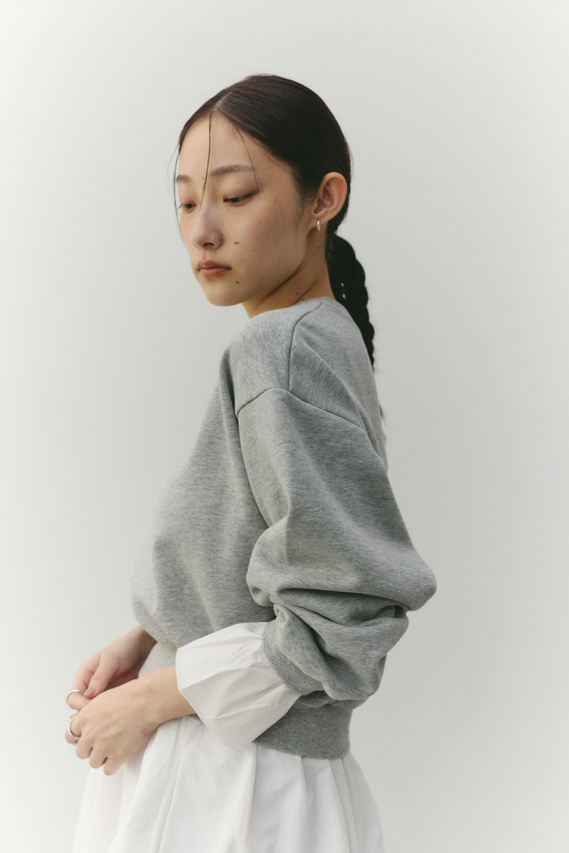 フリルカフスウェットトップ 詳細画像 GRY 4