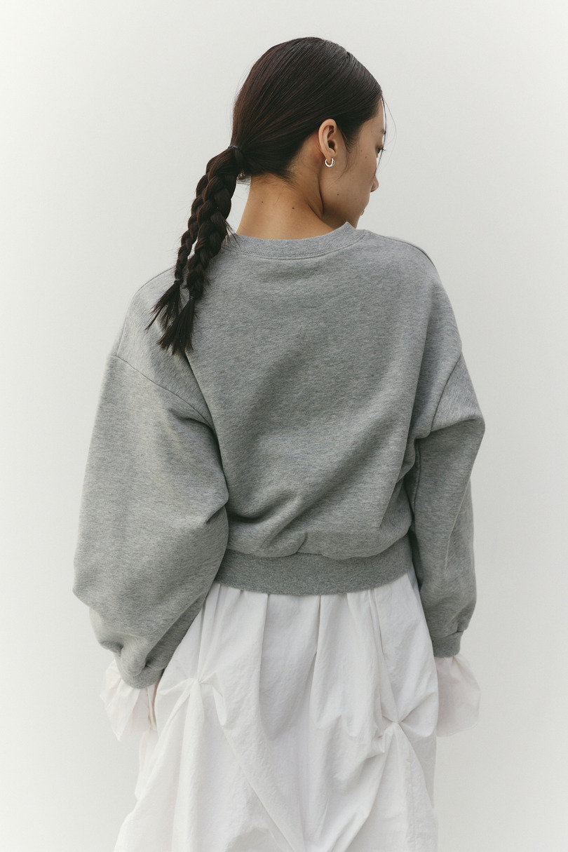 フリルカフスウェットトップ 詳細画像 GRY 7