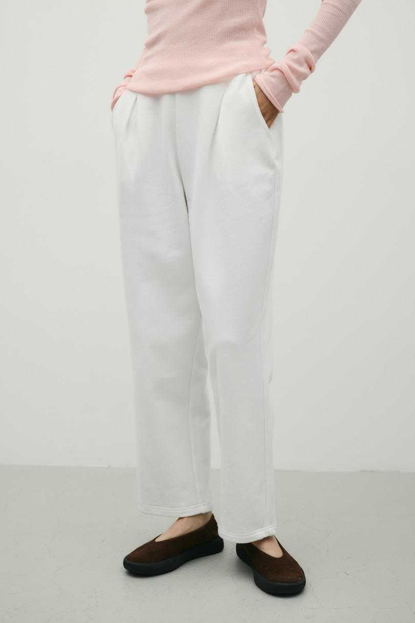 タックバレルスウェットパンツ 詳細画像 WHT 2