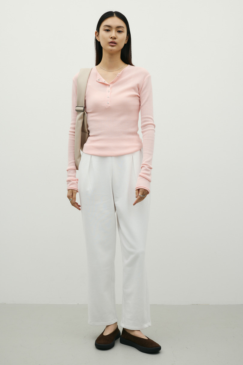 タックバレルスウェットパンツ 詳細画像 WHT 3