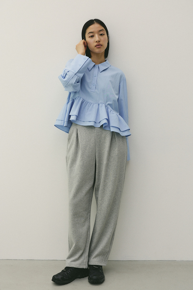 タックバレルスウェットパンツ 詳細画像 GRY 2