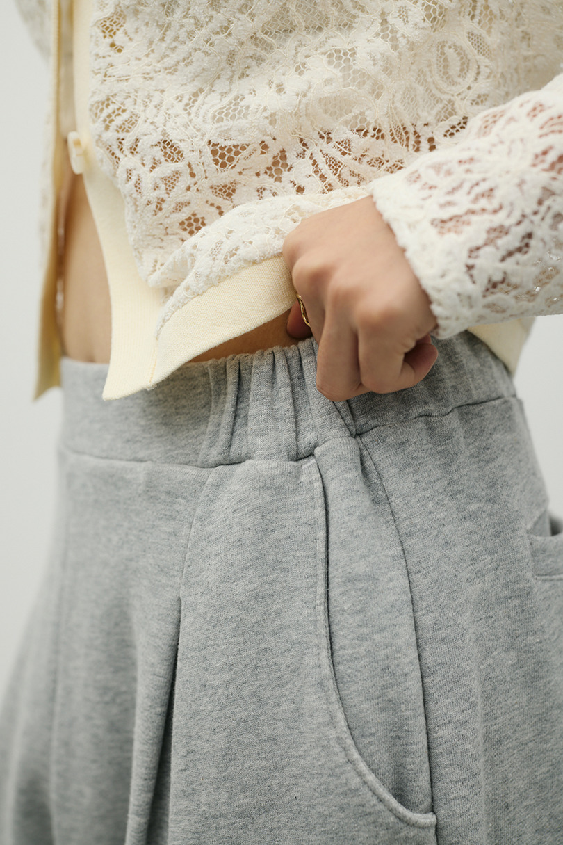 タックバレルスウェットパンツ 詳細画像 GRY 5