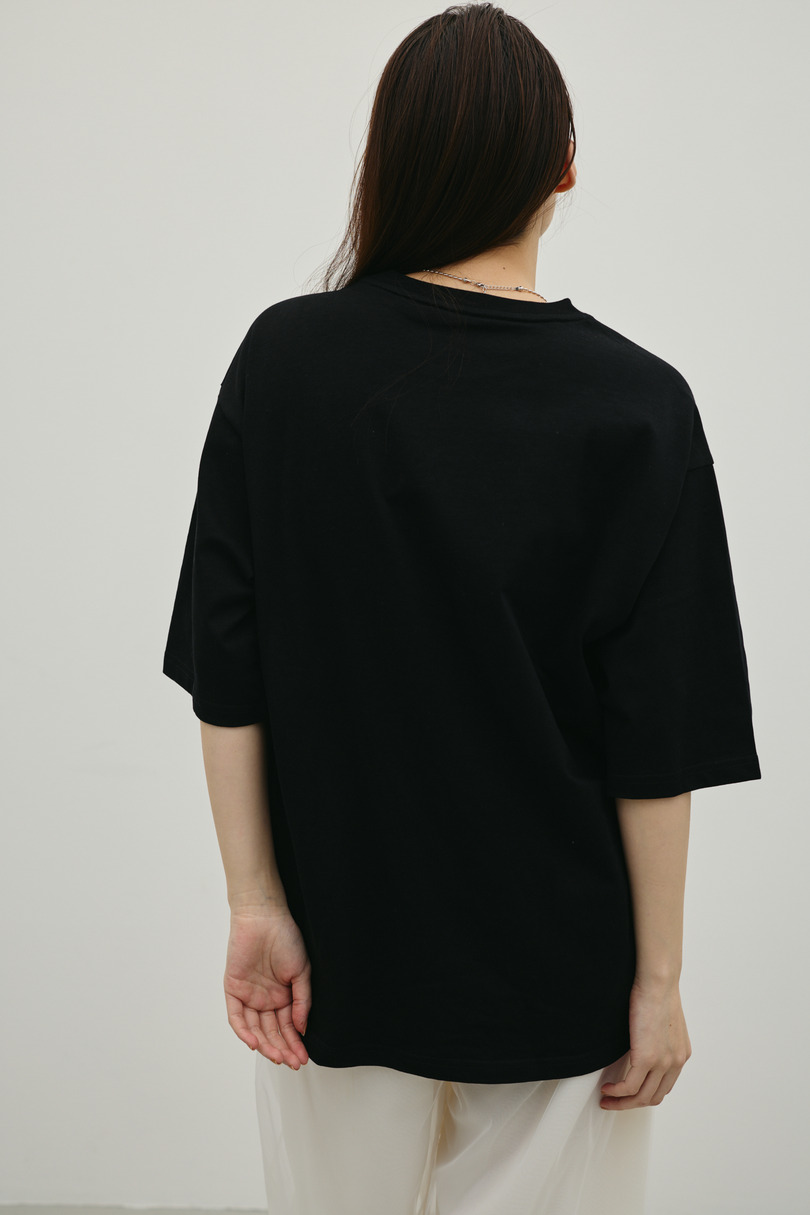 フロッキープリントフラワーT 詳細画像 BLK 9