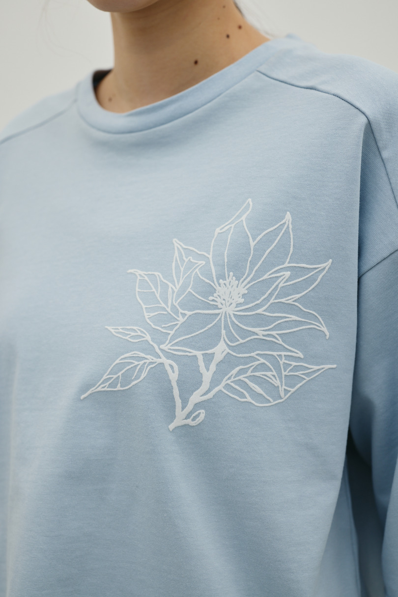 フロッキープリントフラワーT 詳細画像 SAX 9