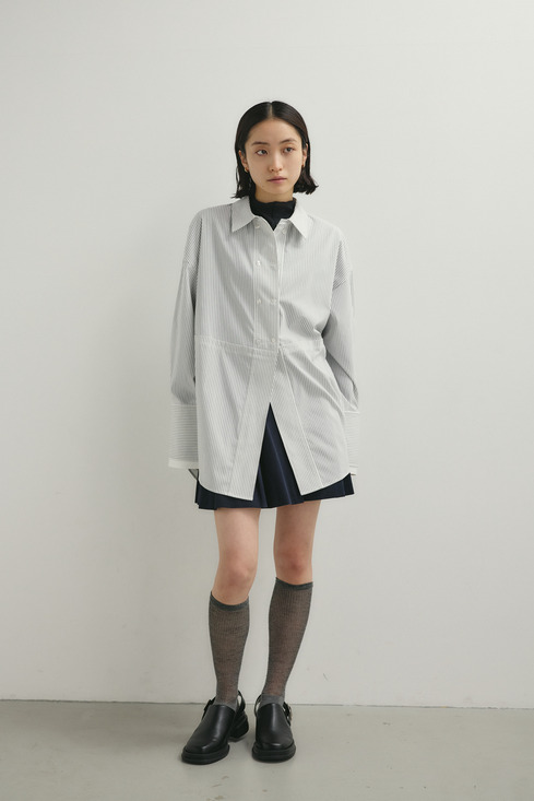 カッティングレイヤードカフスシャツ