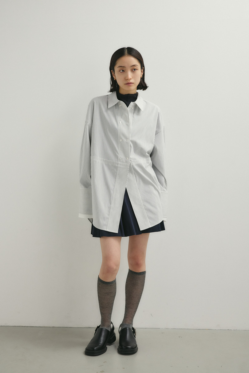 カッティングレイヤードカフスシャツ