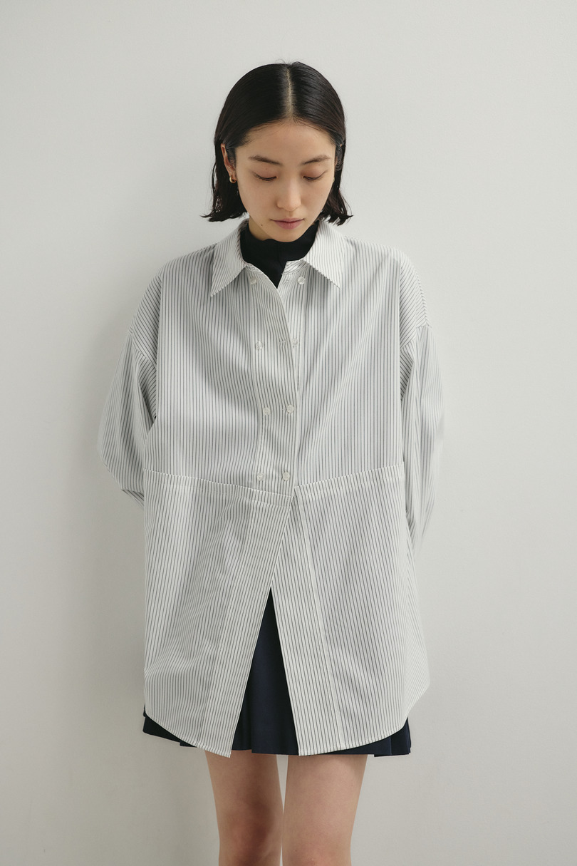 カッティングレイヤードカフスシャツ 詳細画像 柄WHT 2