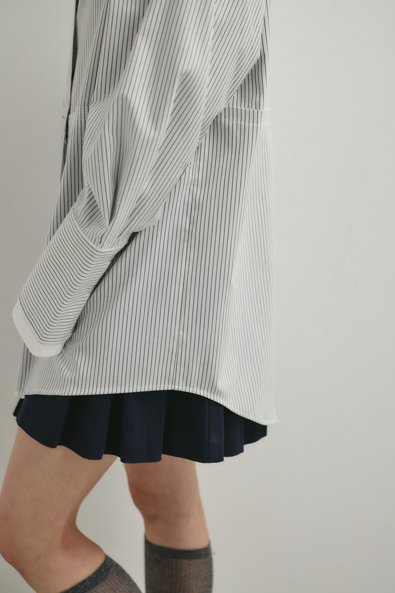 カッティングレイヤードカフスシャツ 詳細画像 柄WHT 6