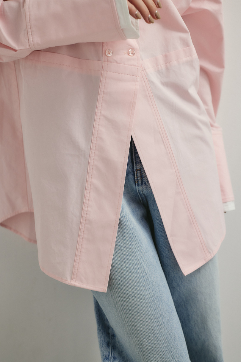 カッティングレイヤードカフスシャツ 詳細画像 PNK 9