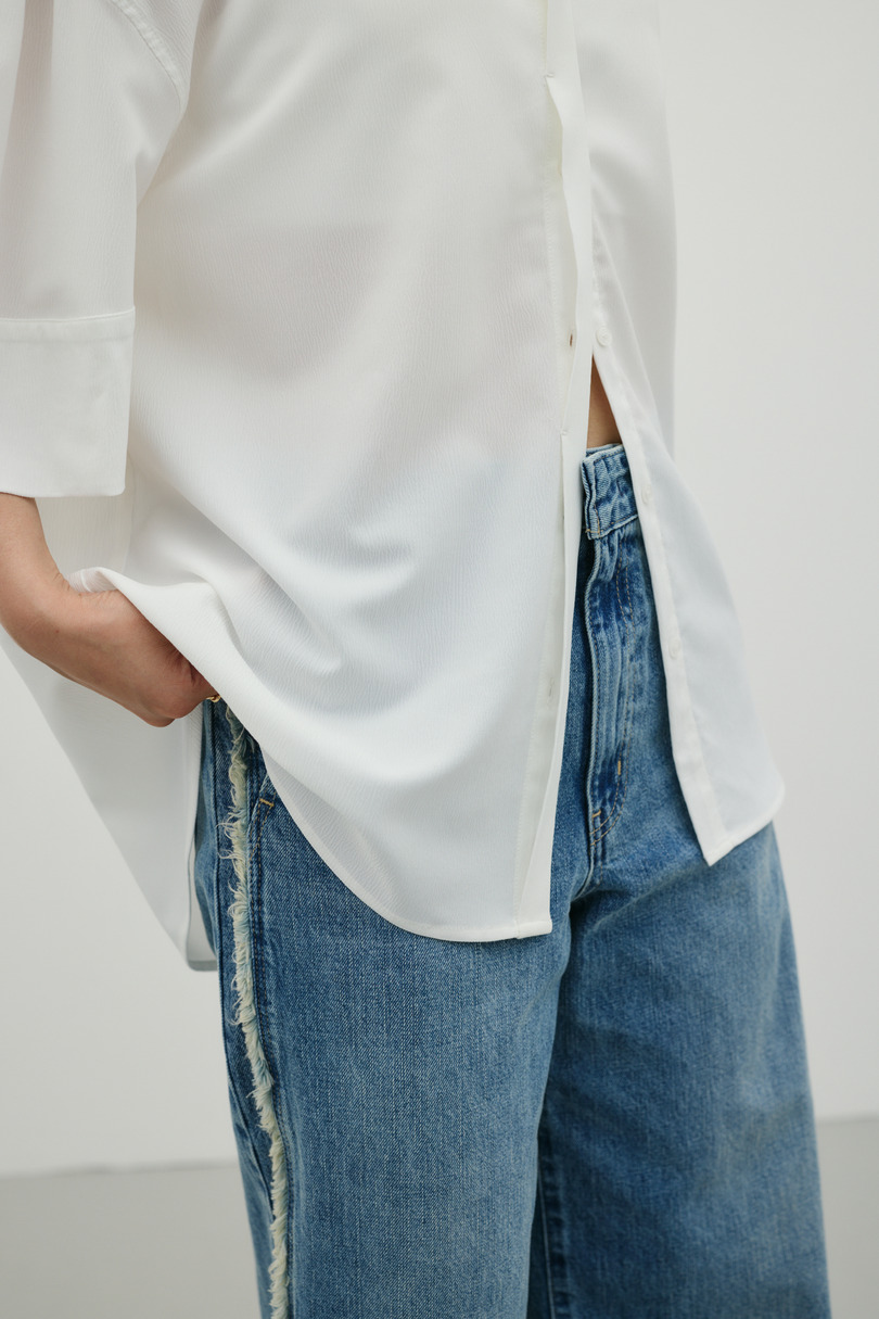 ニュアンスギャザースリーブシャツ 詳細画像 WHT 6