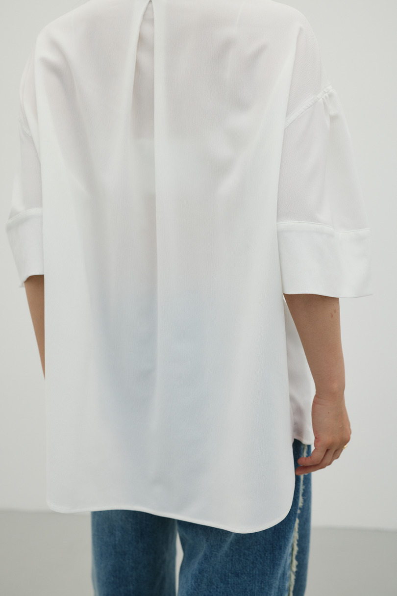 ニュアンスギャザースリーブシャツ 詳細画像 WHT 9