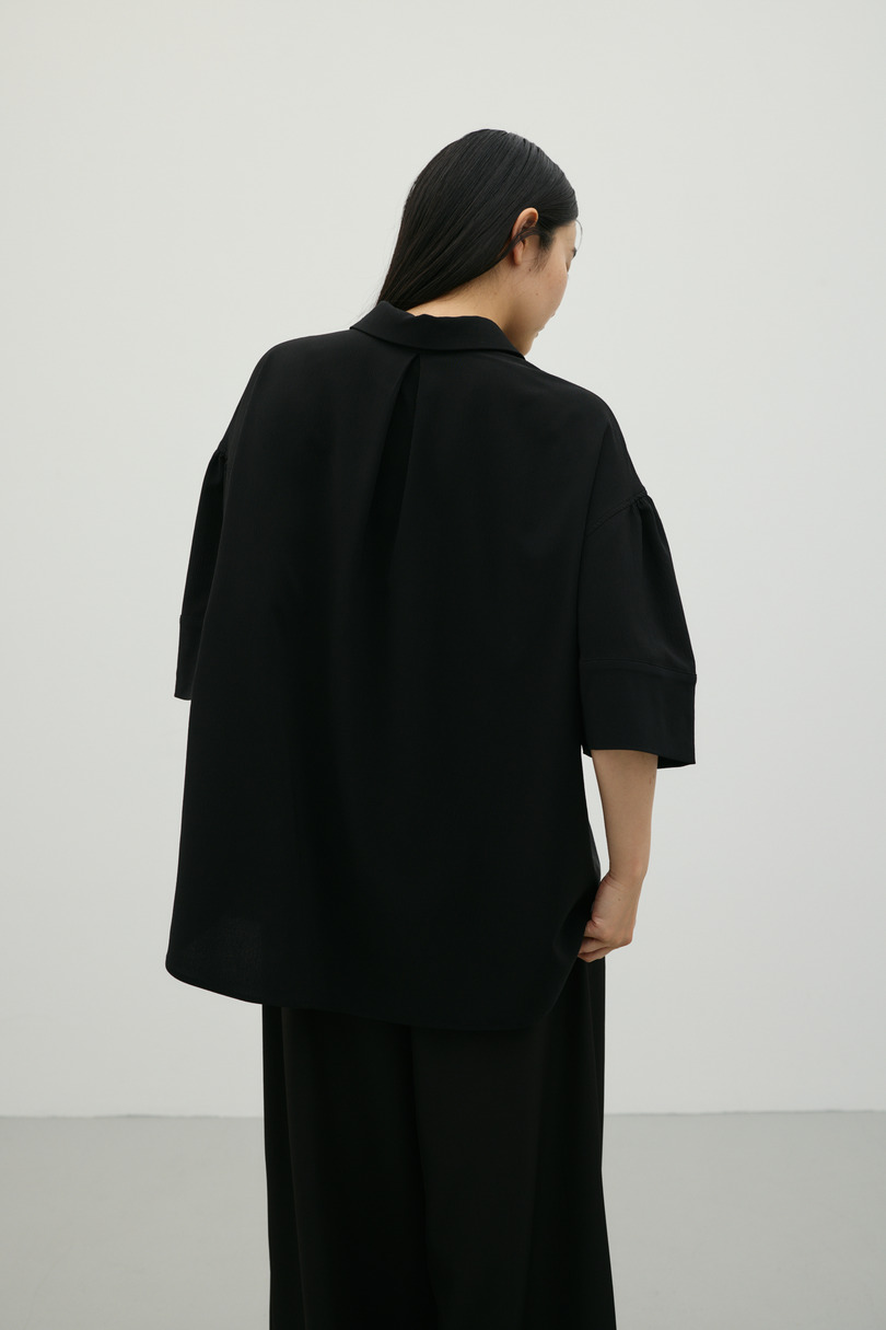 ニュアンスギャザースリーブシャツ 詳細画像 BLK 7