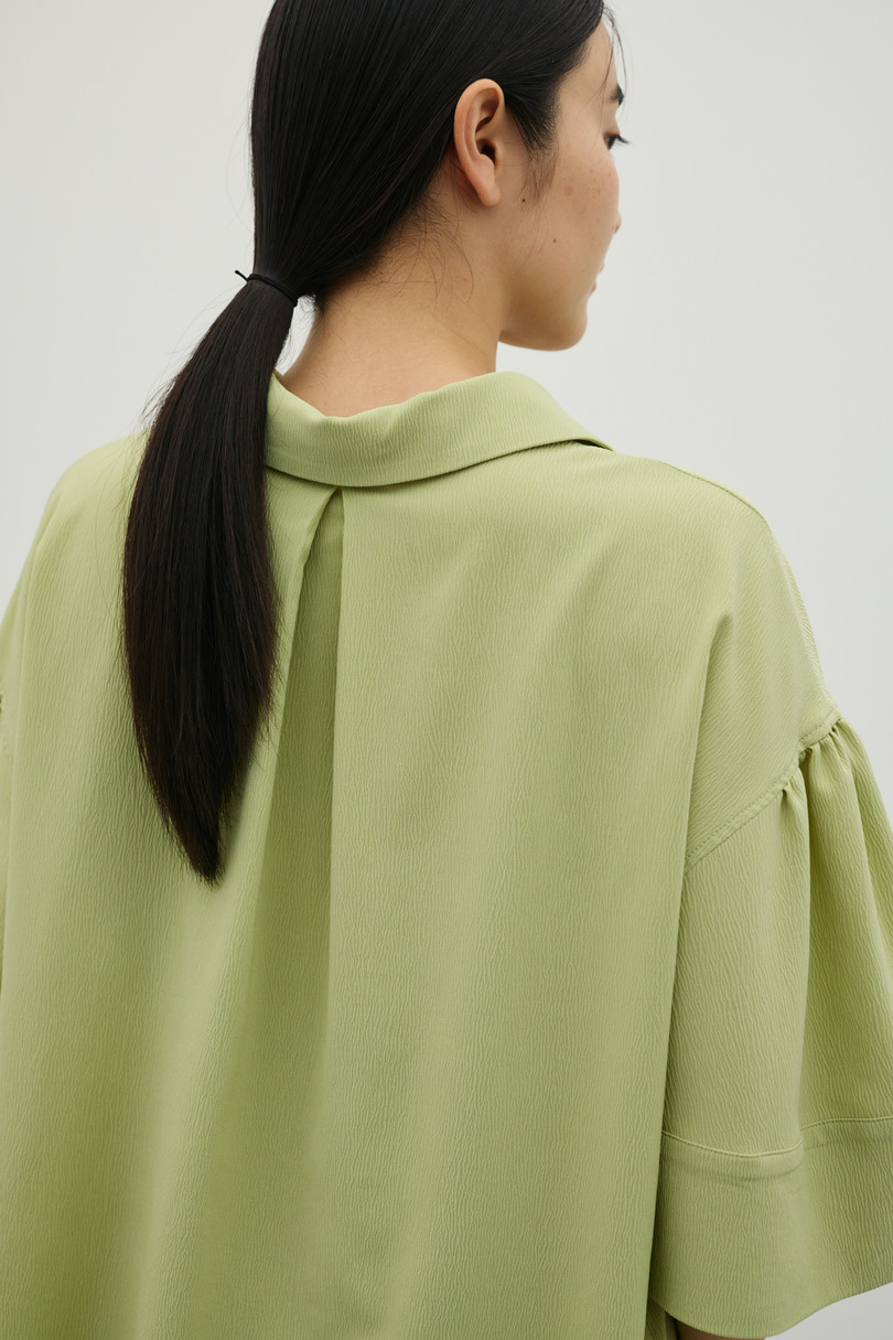 ニュアンスギャザースリーブシャツ 詳細画像 GRN 8