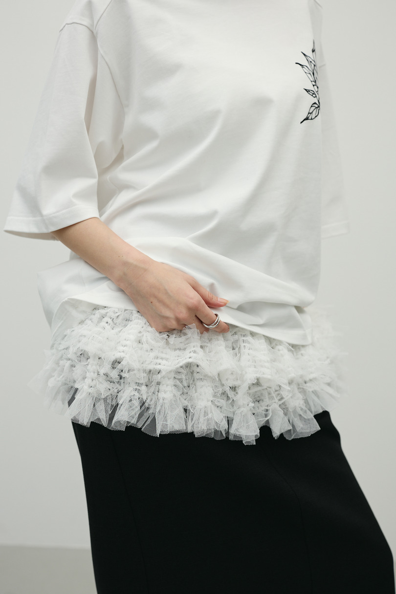 チュールレイヤードキャミソール