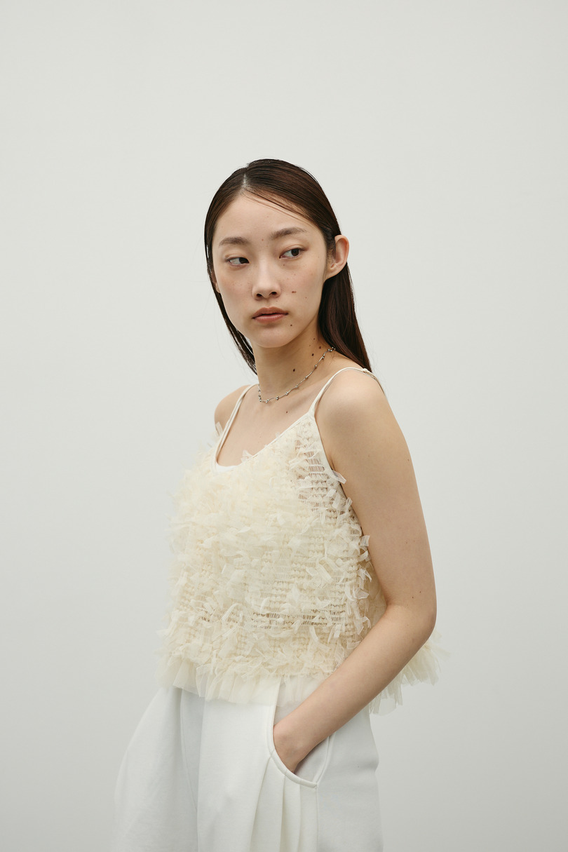 チュールフリルキャミ 詳細画像 IVOY 12