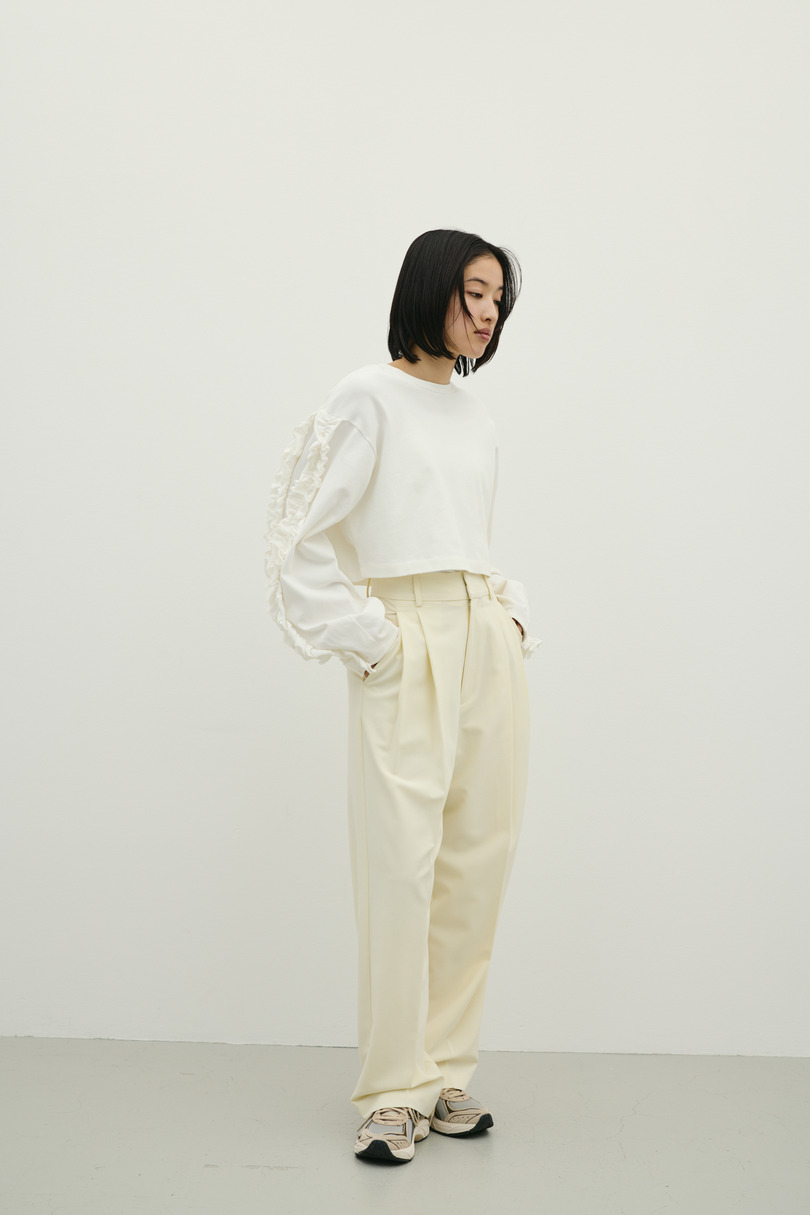 ベーシックツータックパンツ 詳細画像 IVOY 2