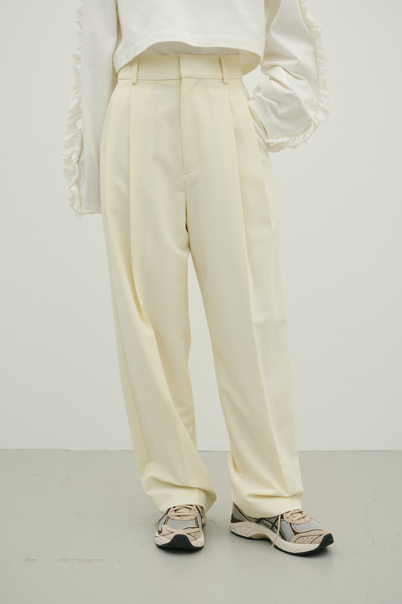 ベーシックツータックパンツ 詳細画像 IVOY 4