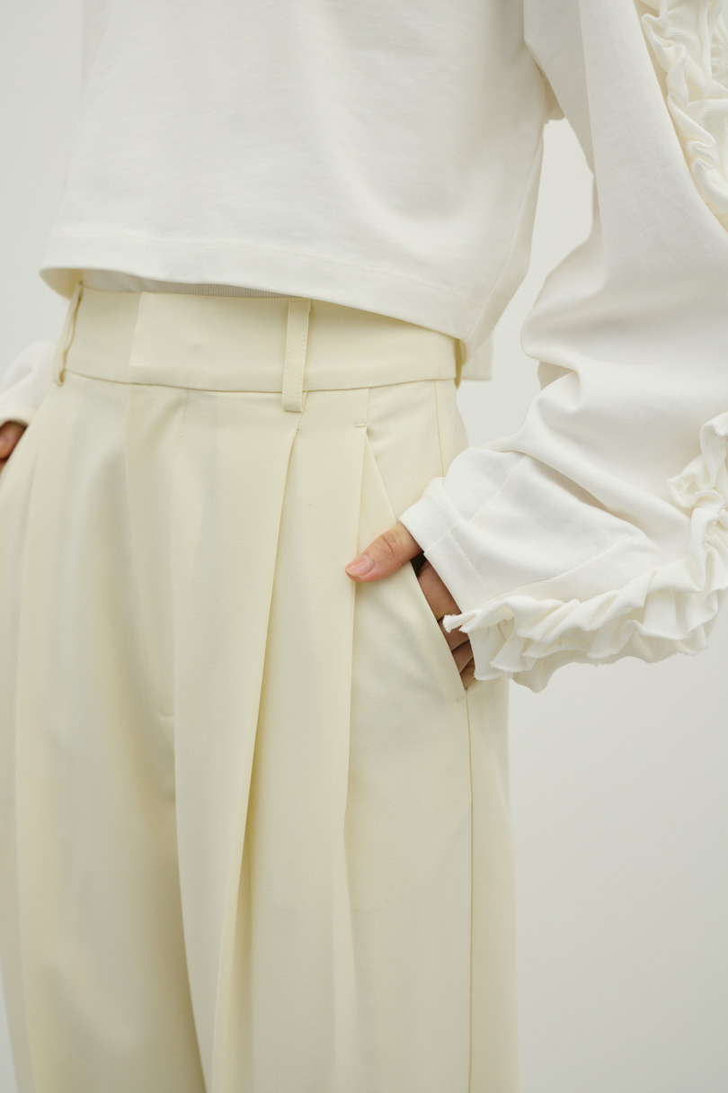 ベーシックツータックパンツ 詳細画像 IVOY 7